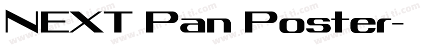 NEXT Pan Poster字体转换